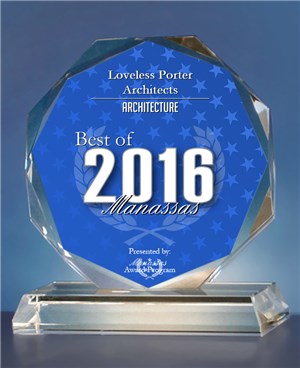 Loveless Porter Architects Receives 2016 Best of Manassas Award